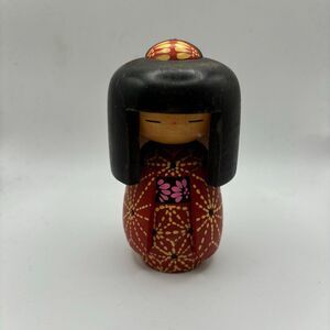 Kokeshi doll wooden figure from Japan vintage, 70s -80s